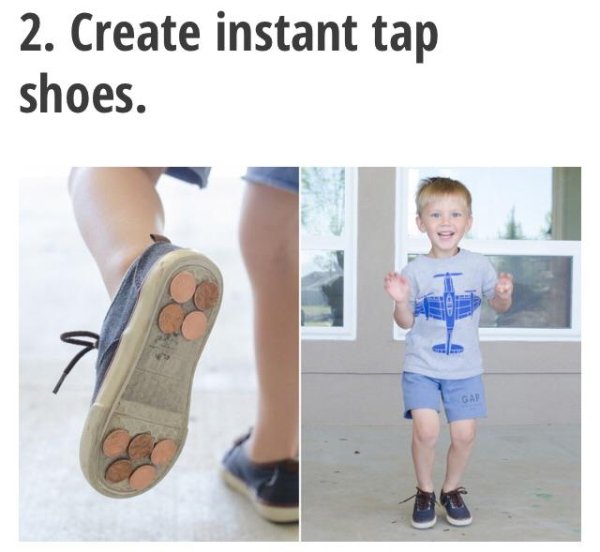 diy fail leg - 2. Create instant tap shoes. Ga