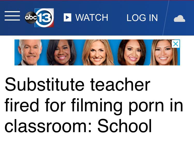 smile - 13 abc Watch Login Substitute teacher fired for filming porn in classroom School