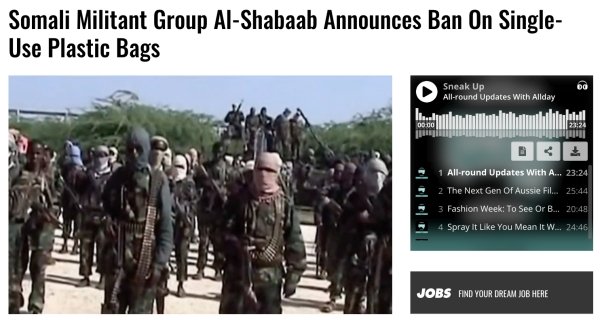 bokoharam new - Somali Militant Group AlShabaab Announces Ban On Single Use Plastic Bags Sneak Up Allround Updates With Allday lis. Bu 1 Allround Updates With A... 2 The Next Gen Of Aussie Fil. 3 Fashion Week To See Or B.. 4 Spray It You Mean It W... Jobs