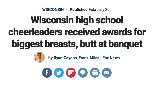 f&c asset management - Wisconsin. Published February 20 Wisconsin high school cheerleaders received awards for biggest breasts, butt at banquet By Ryan Gaydos, Frank Miles Fox News