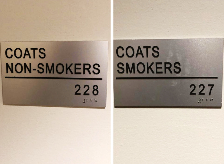 label - Coats NonSmokers 228 Coats Smokers 227 E &