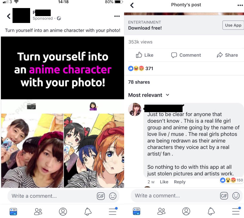 social media liars - turn yourself into an anime character