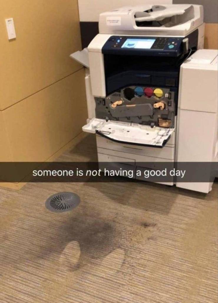 bad day floor - someone is not having a good day