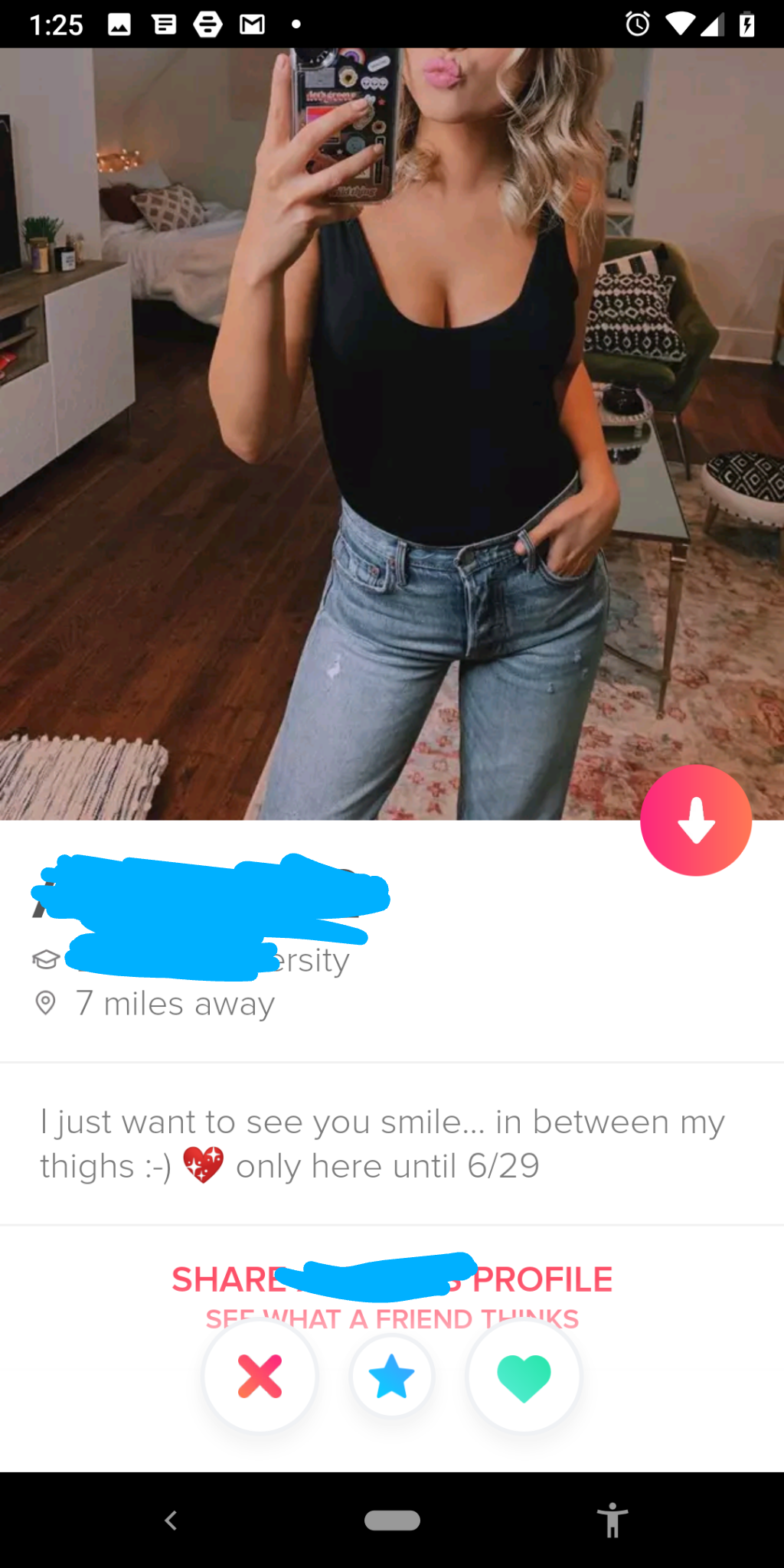 tinder wins and fails -just want to see you smile. In between my thighs only here until