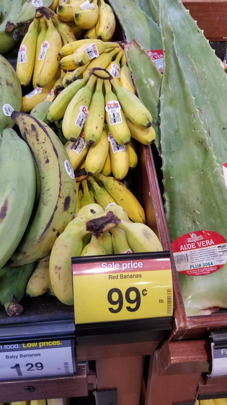 Sale price Plu# 3064 Red Bananas 999