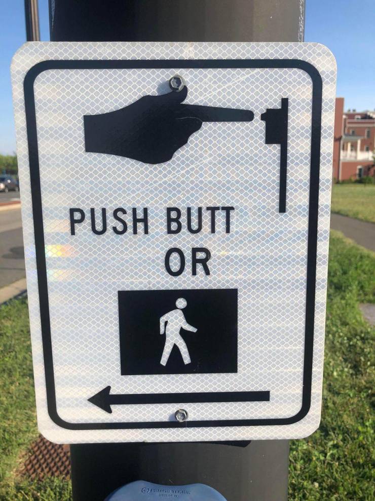 sign - Push Butt Or