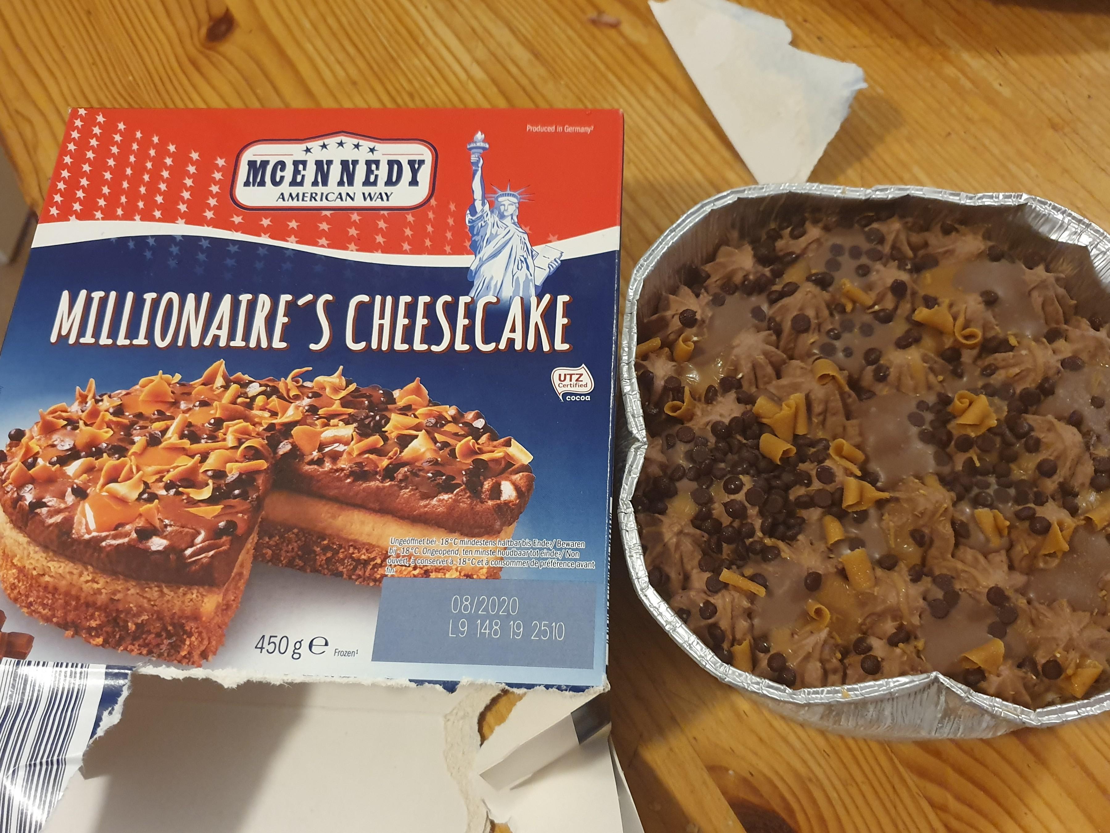 baking - Mcennedy American Way Millionaire'S Cheesecake Utz 082020 19 148 19.2510 450ge
