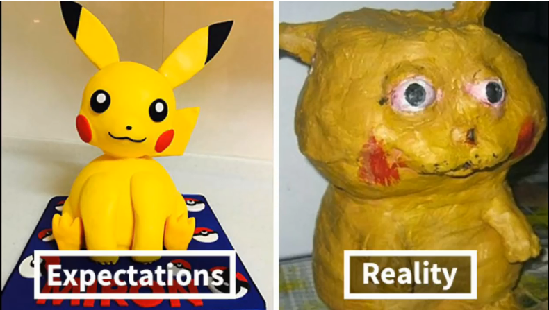 cake expectation vs reality - Expectations ons Reality Reality