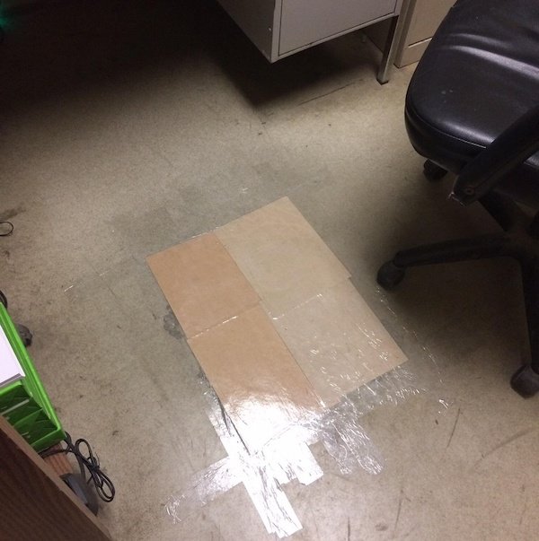 linoleum floor office