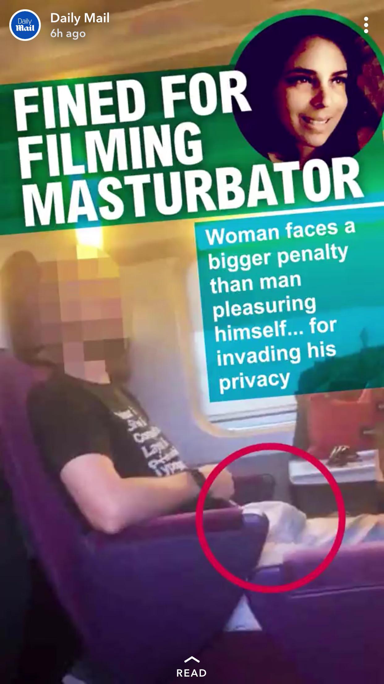 trashy people - Fined For Filming Masturbator Woman faces a bigger penalty than man pleasuring himself... for invading his privacy Read