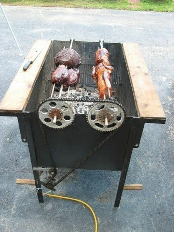 redneck bbq grill diy