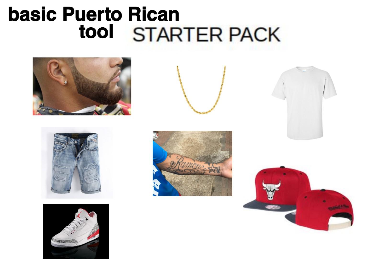 Starter Pack Meme - basic Puerto Rican tool Starter Pack