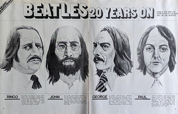 poster - Beatles 20 Years On Ringo John George Paul