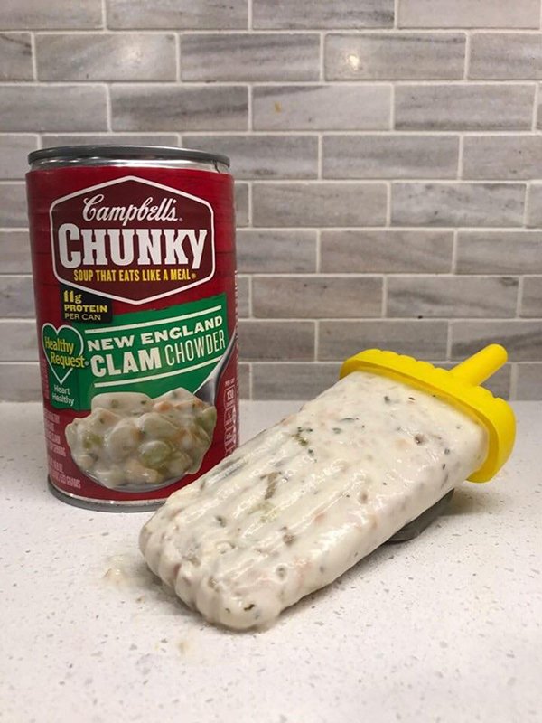 clam chowder popsicle - Campbelli. Chunky Soup That Eats A Meal Protein Per Can Healthy aby New England Request Clan Clam Chowder althy
