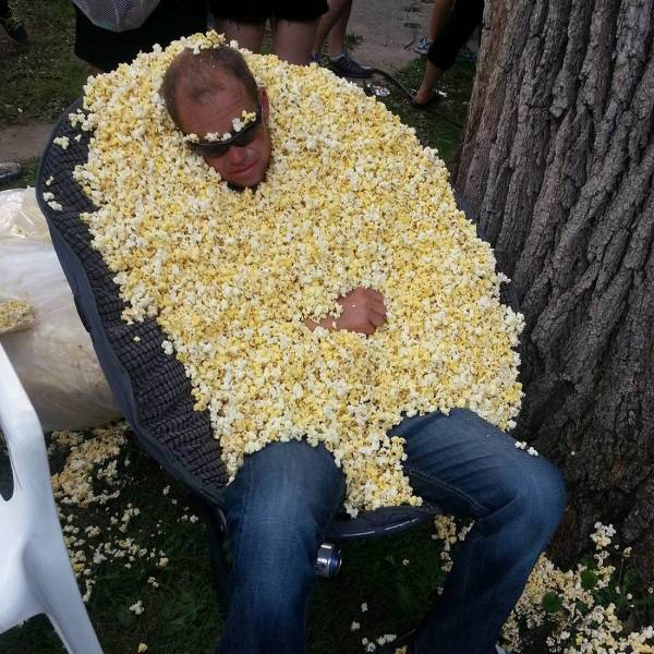 wtf buried under popcorn