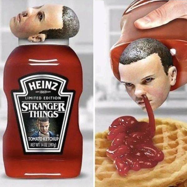wtf catchup stranger things - 1869m Theinz Limited Edition Stranger Things Tomato Ketchup Net Wt 140Z 3970