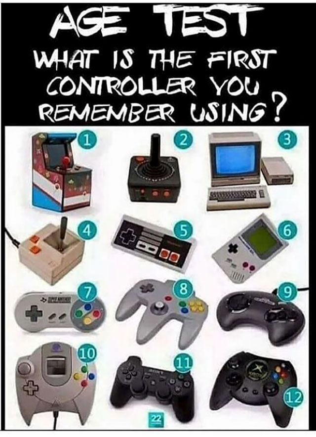 nostalgic your first video game - Age Test What Is The First Controller You Remember Using? 22