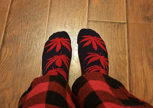 My Wife Thought She Bought Me Socks With Palm Trees On Them. Bless Her Heart, She Had No Idea.