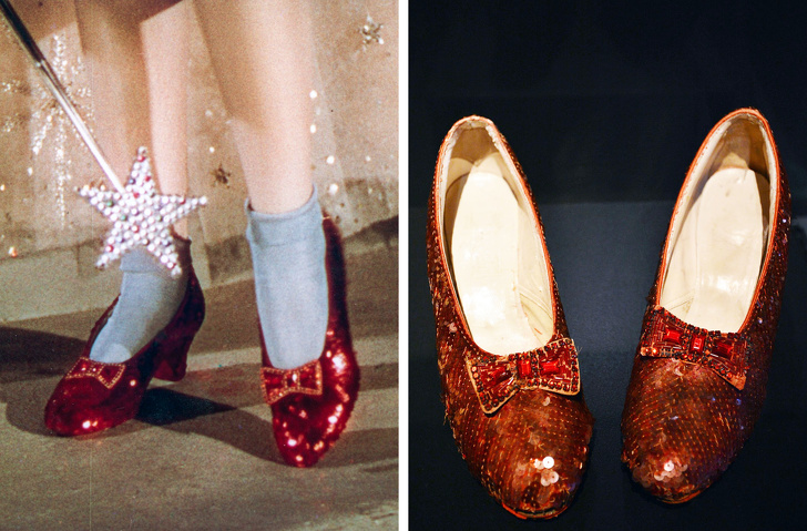 The iconic shoes from The Wizard of Oz were stolen from the Judy Garland Museum in Minnesota in 2005, worth 2 million dollars.