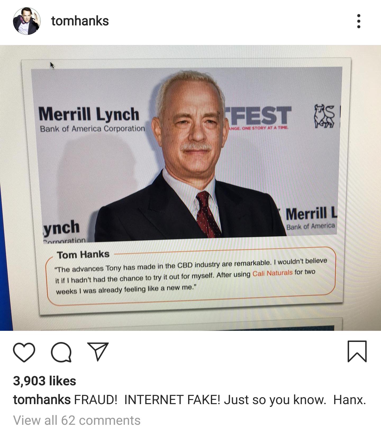 tomhanks Merrill Lynch Bank of America Corporation Fest To Ange. One Story At A Time ynch Merrill L Bank of America Carnoration Tom Hanks