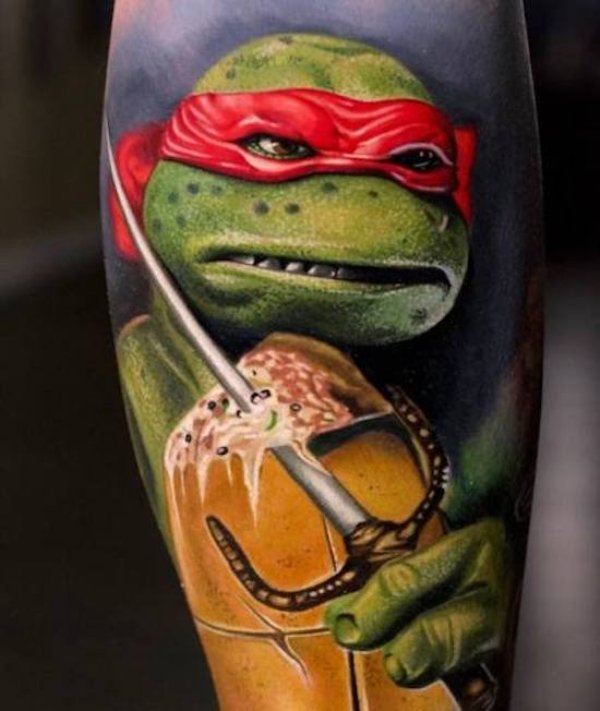 ninja turtles raphael tattoo