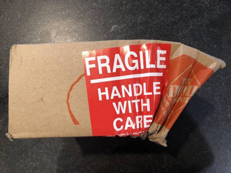 label - Fragile Handle With Care Abc 8000