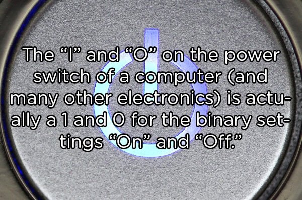 fact about the power button symbol