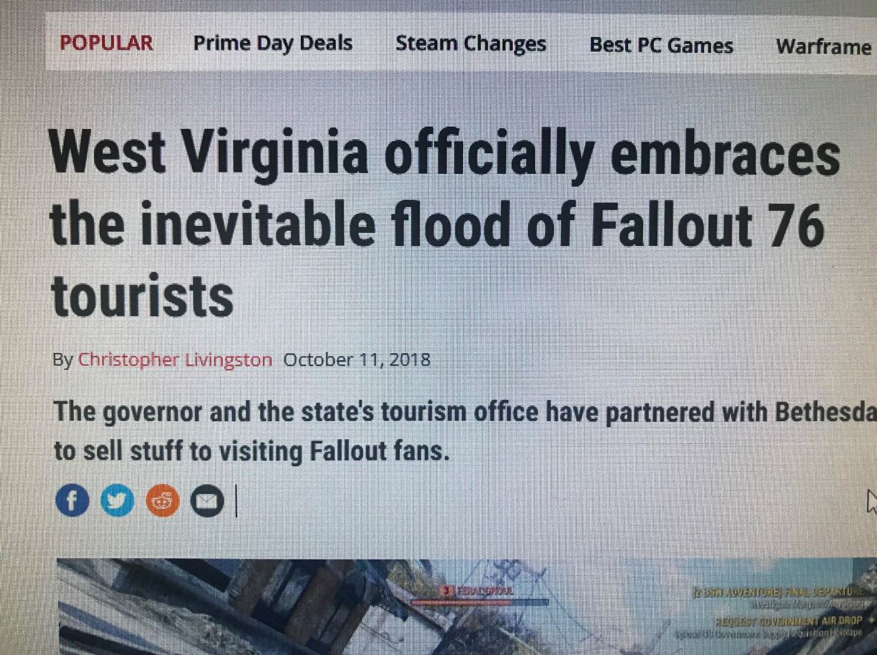 material - Popular Prime Day Deals Steam Changes Best Pc Games Warframe West Virginia officially embraces the inevitable flood of Fallout 76 tourists By Christopher Livingston The governor and the state's tourism office have partnered with Bethesda to sel