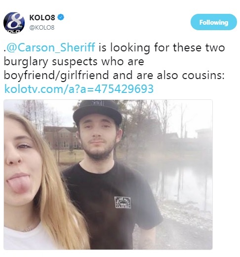 cousins dating - is looking for these two burglary suspects who are boyfriend girlfriend and are also cousins