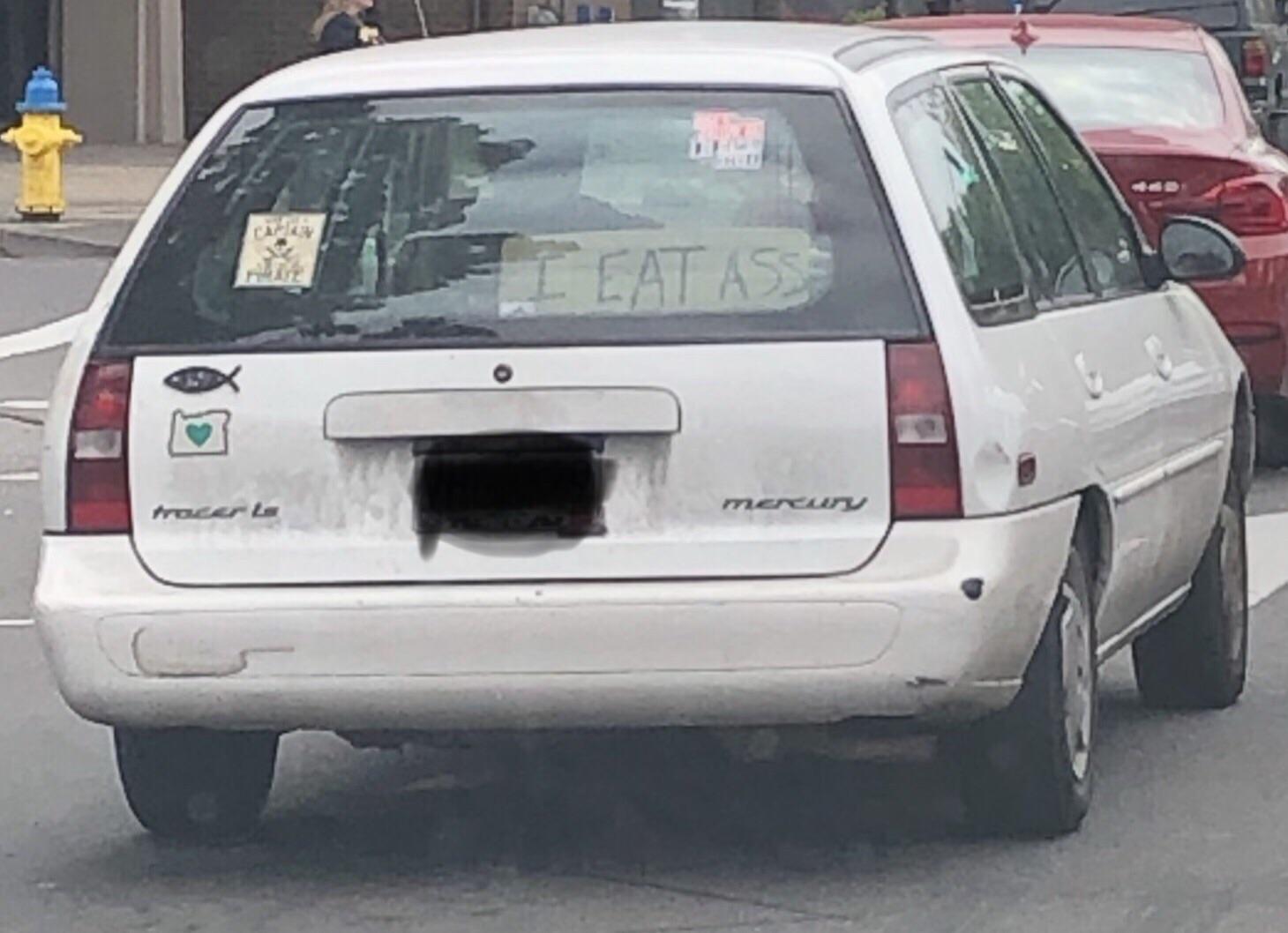 vehicle registration plate -  i Eat Ass