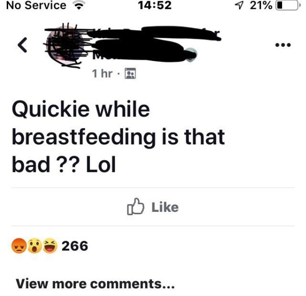 guy i like guy - Quickie while breastfeeding is that bad ??