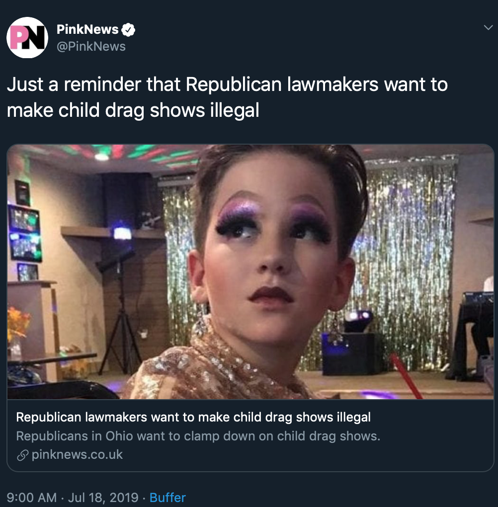 jacob measley - PinkNews Just a reminder that Republican lawmakers want to make child drag shows illegal Republican lawmakers want to make child drag shows illegal Republicans in Ohio want to clamp down on child drag shows.