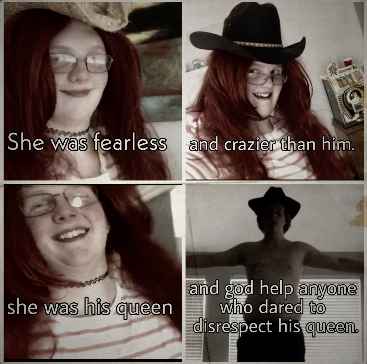 legbeard cringe - She was fearless and crazier than him. she was his queen and god help anyone who dared to disrespect his queen.