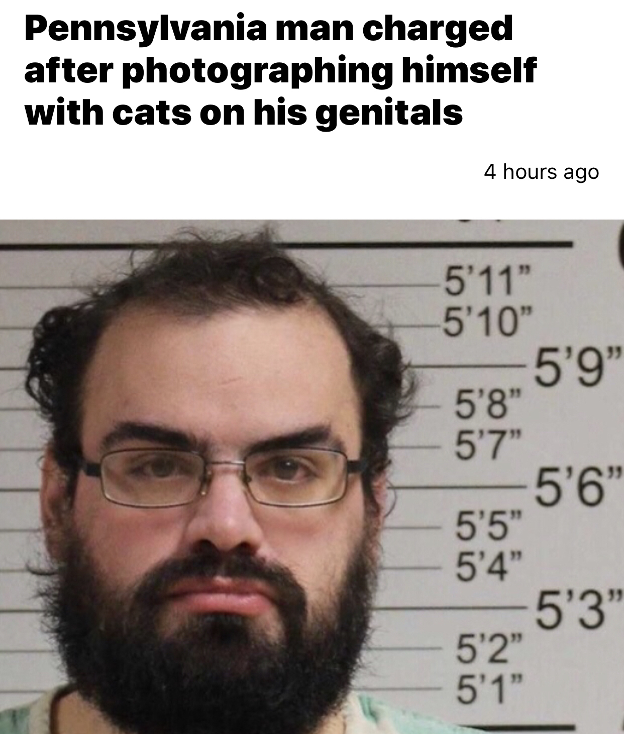 florida man 5 5 - Pennsylvania man charged after photographing himself with cats on his genitals 4 hours ago 5'11" 5'10" | 5'8" 55" 54 5'2" 5'1"