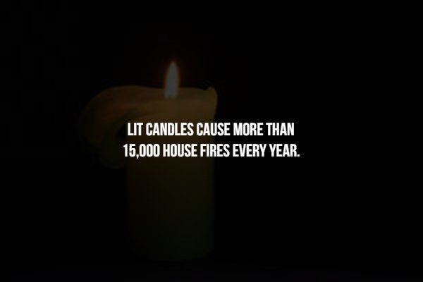 candle - Lit Candles Cause More Than 15,000 House Fires Every Year.