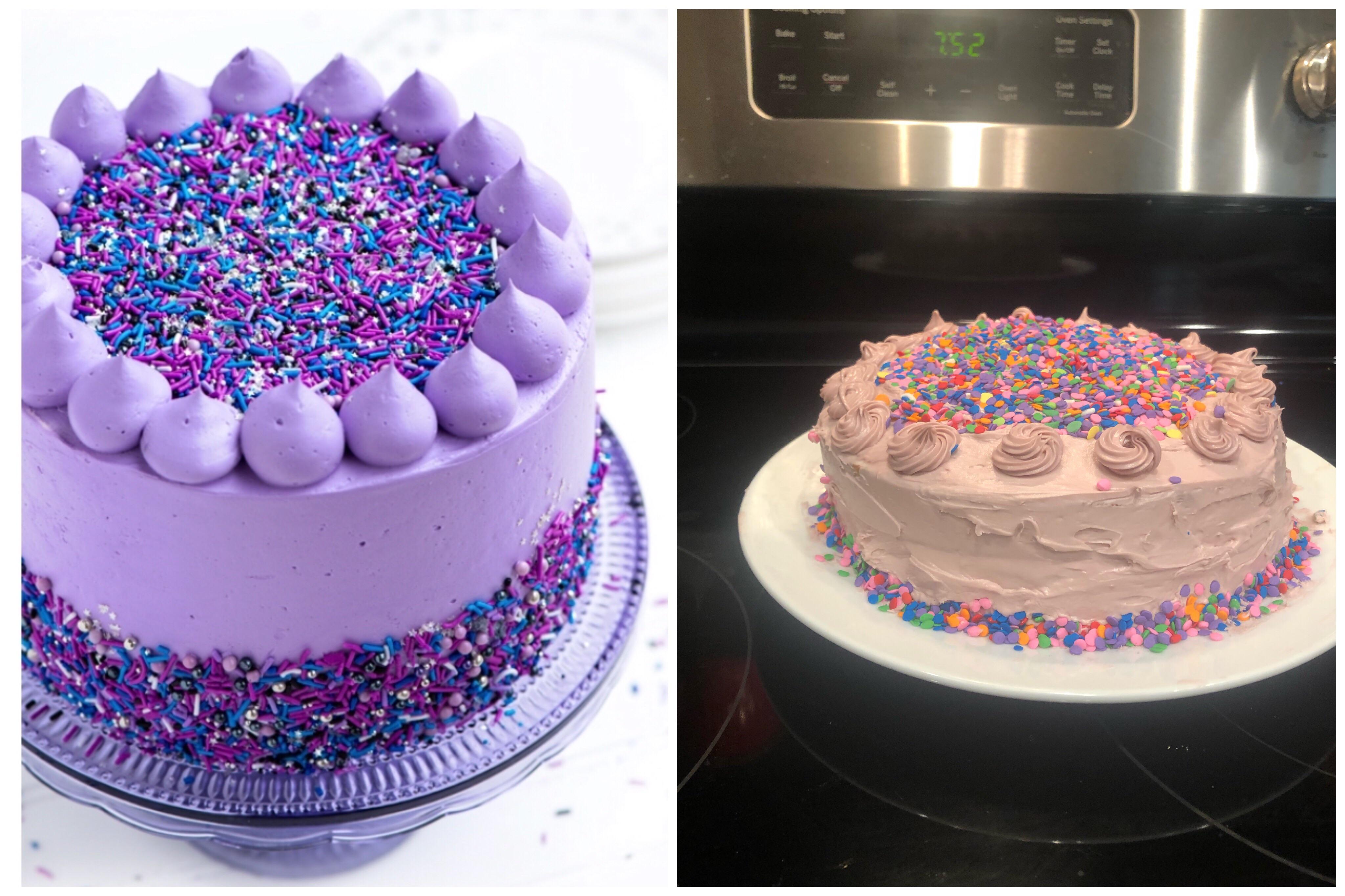 purple cake aesthetic