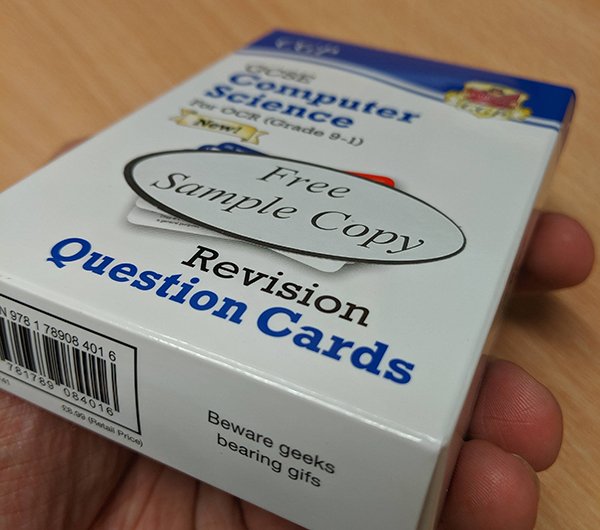 Sample Copy Free Revision Question Cards 978178908 4016 Beware geeks bearing gifs