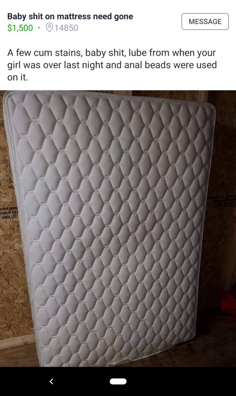 cumshit on diaper - Baby shit on mattress need gone $1,500 14850 Message A few cum stains, baby shit, lube from when your girl was over last night and anal beads were used on it.