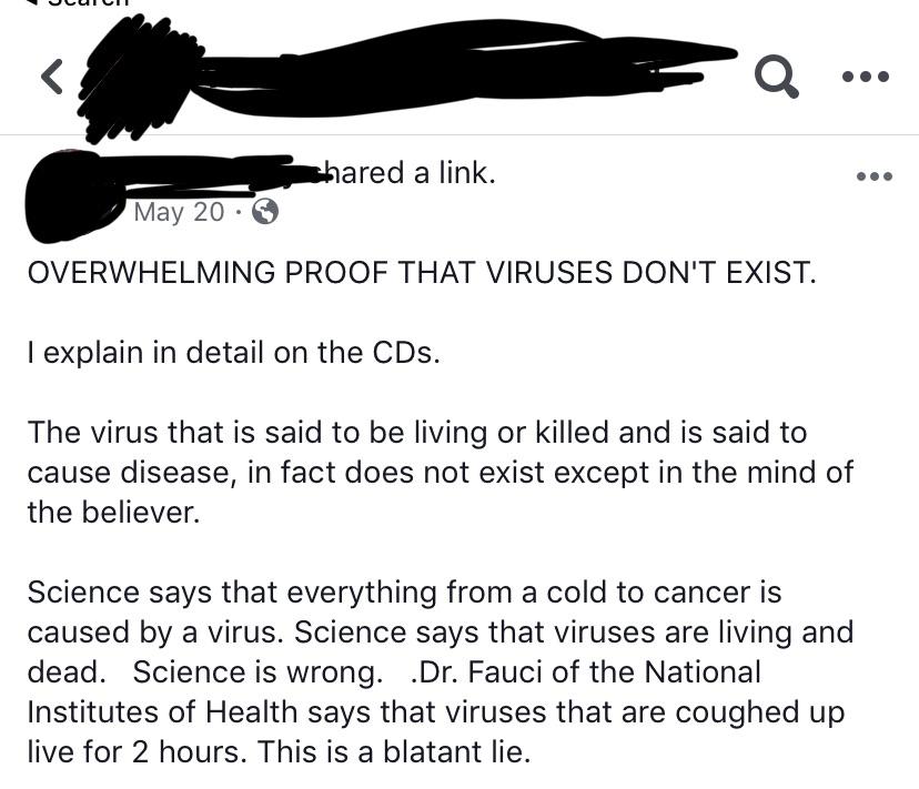 shoe - d a link. May 20.6 Overwhelming Proof That Viruses Don'T Exist. I explain in detail on the CDs. The virus that is said to be living or killed and is said to cause disease, in fact does not exist except in the mind of the believer. Science says that