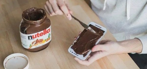 nutella on phone