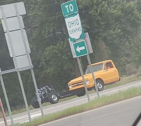 communism capitalism car - Ohio Turnpike