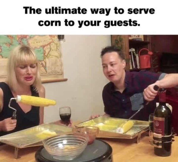 ultimate way to serve corn to your guests - The ultimate way to serve corn to your guests.