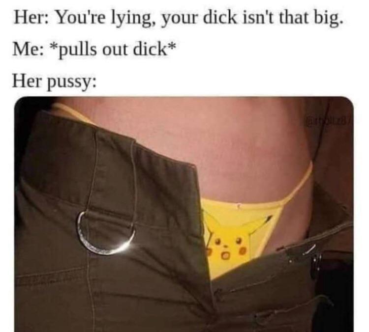 shook meme - Her You're lying, your dick isn't that big. Me pulls out dick Her pussy