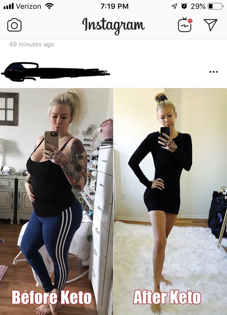 keto diet before and after - Il Verizon 7 @ 29% O Instagram 49 minutes ago Before Keto After Keto