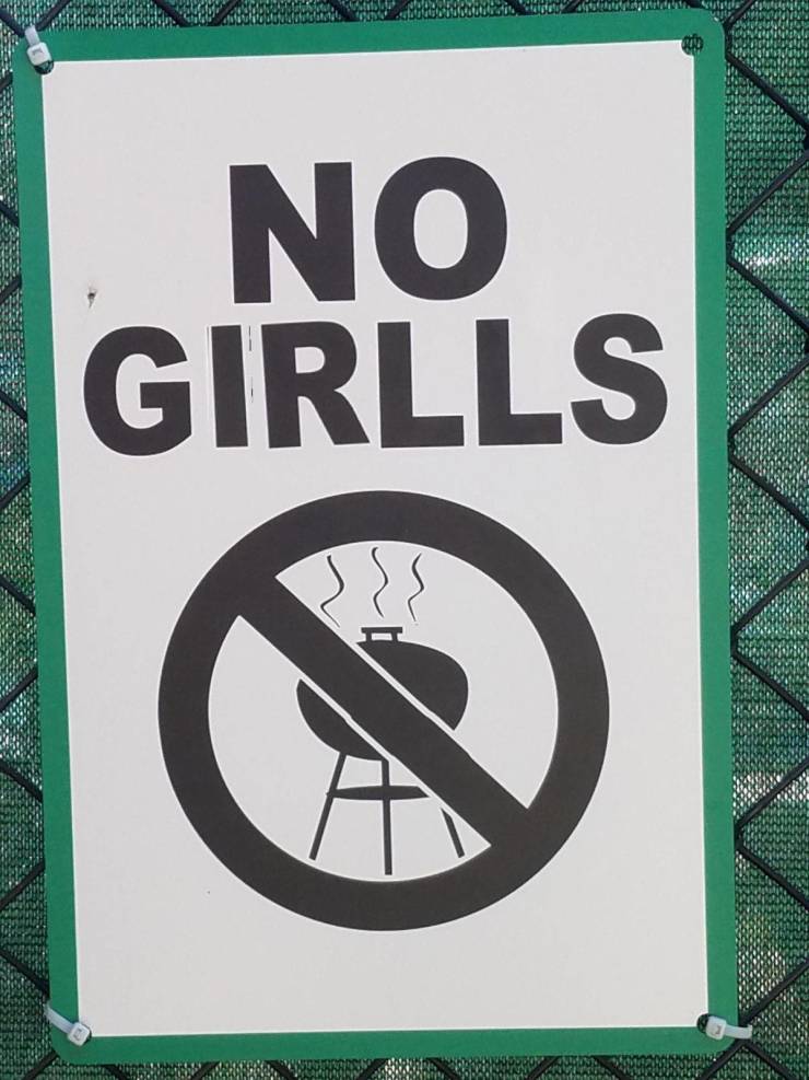 girls not allowed logo - No Girlls