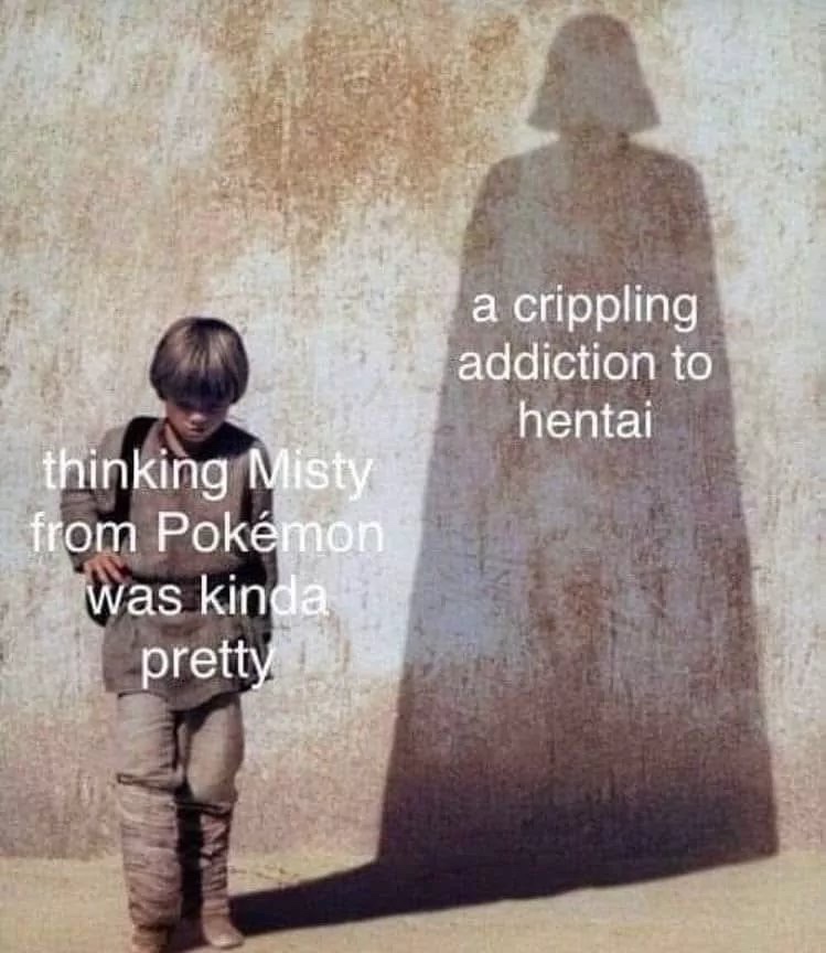crippling addiction to hentai meme - a crippling addiction to hentai thinking Misty from Pokmon was kinda pretty