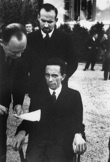 Joseph Goebbels stares at the camera, Geneva, September 1933.