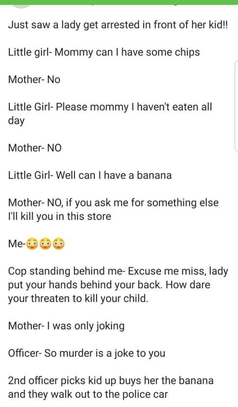 access list cisco ipv6 - Just saw a lady get arrested in front of her kid!! Little girl Mommy can I have some chips Mother No Little Girl Please mommy I haven't eaten all day MotherNo Little GirlWell can I have a banana MotherNo, if you ask me for somethi