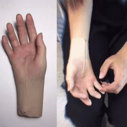 Silicon skin prosthetic.