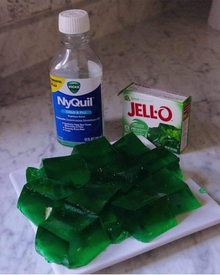 nyquil jello - Rul Vicks time NyQuil Cold Ru Jello Rro
